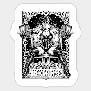 Hexercise Witch Fitness Sticker